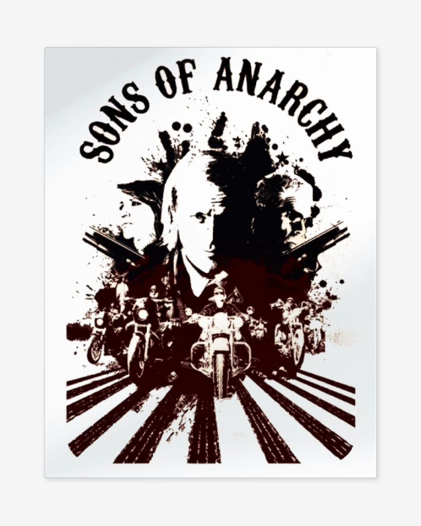 Print metalico Blanco de Sons of anarchy 2