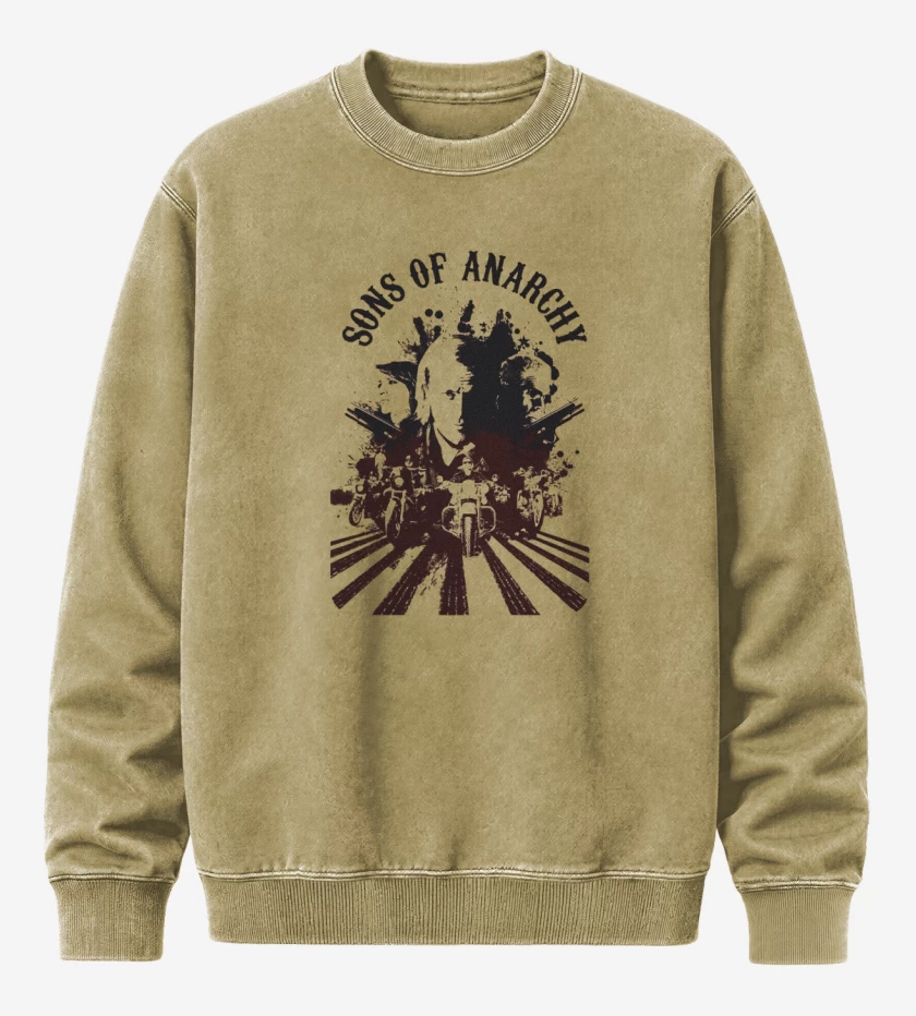 Poleron Polo Acid Wash Beige de Sons of anarchy 2