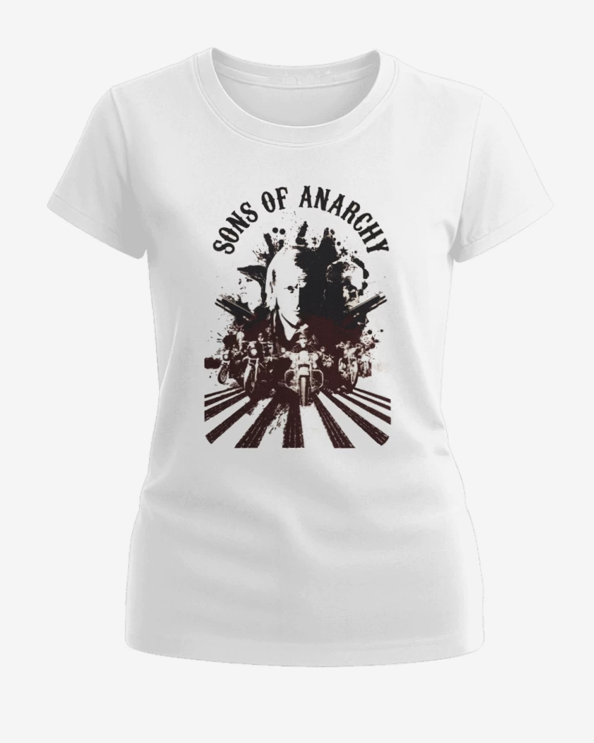 Polera de Mujer Blanco de Sons of anarchy 2