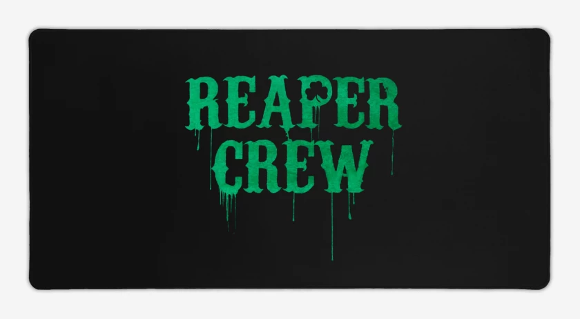 Mouse pad Gamer Negro de Reaper crew