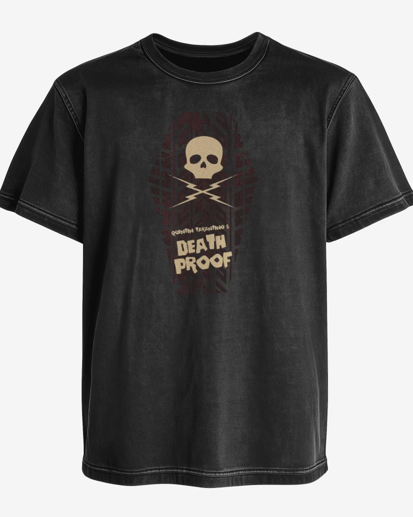 Polera desgastada Negro de Death proof