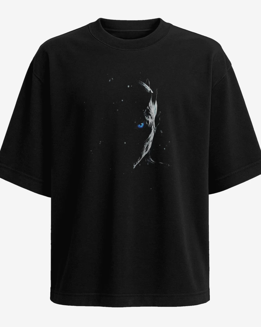 Polera Oversize Negro de Night king 2