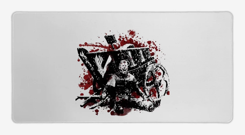 Mouse pad Gamer Blanco de Ivar blood