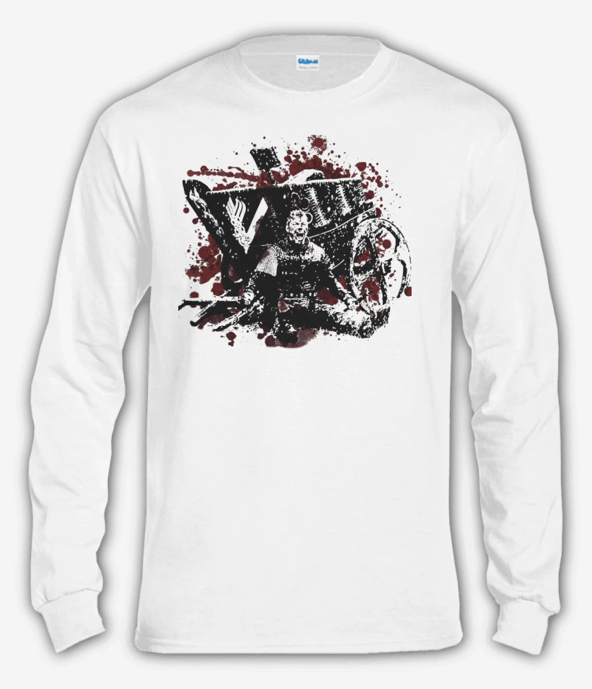 Polera manga larga Blanco de Ivar blood