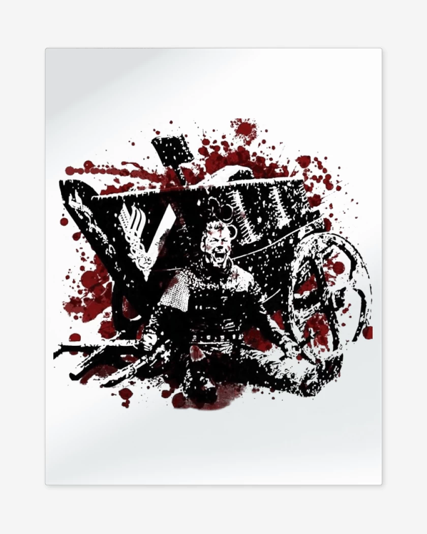 Print metalico Blanco de Ivar blood