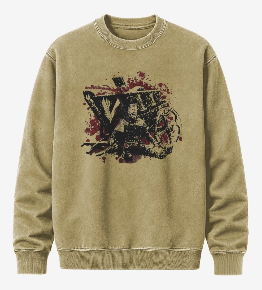 Poleron Polo Acid Wash Beige de Ivar blood