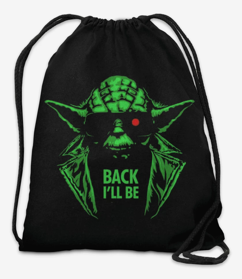 Mochila Negro de Yoda the terminator