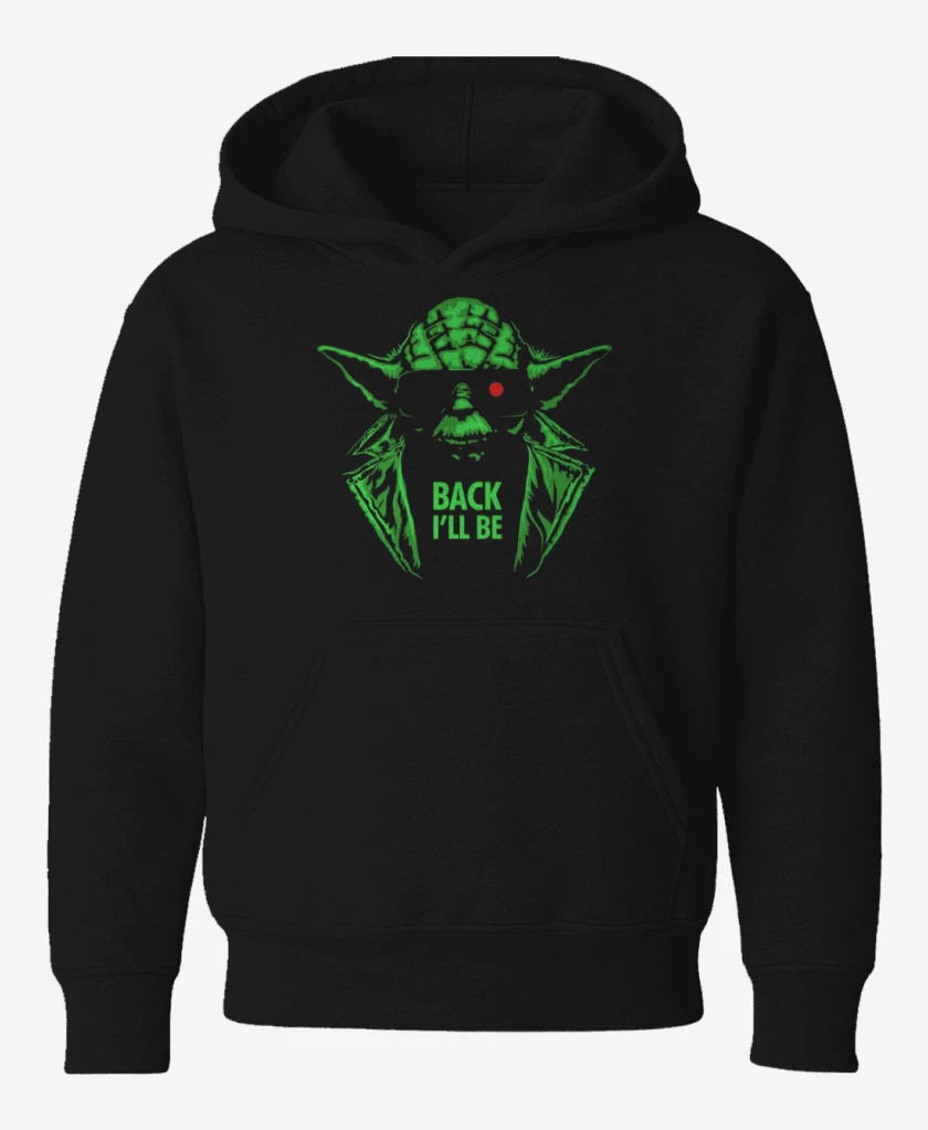 Poleron de niño Negro de Yoda the terminator