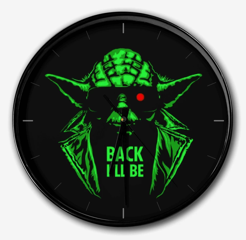 Reloj Negro de Yoda the terminator
