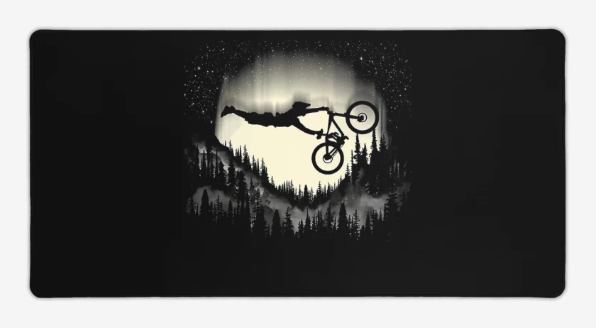 Mouse pad Gamer Negro de BIKE SKY 
