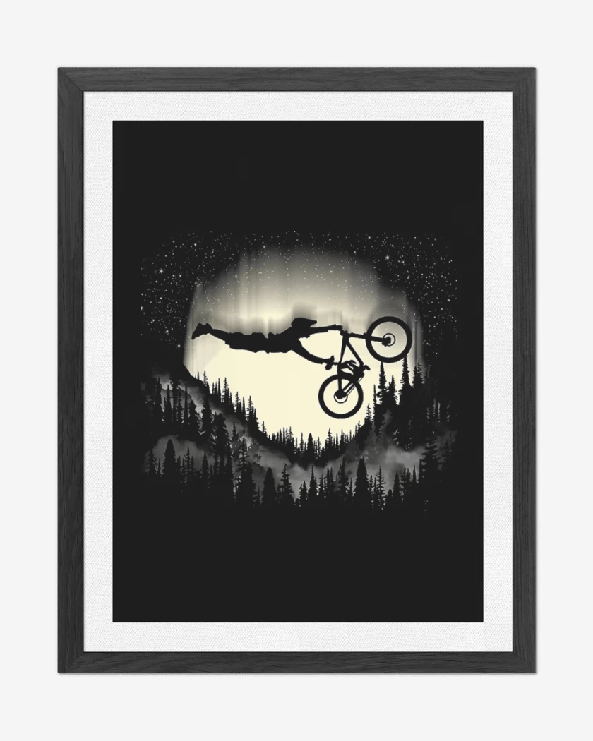 Cuadro decorativo Negro de BIKE SKY 