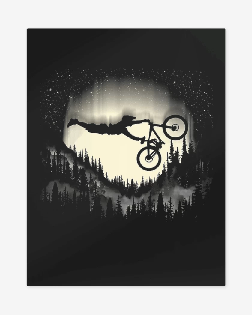 Print metalico Negro de BIKE SKY 