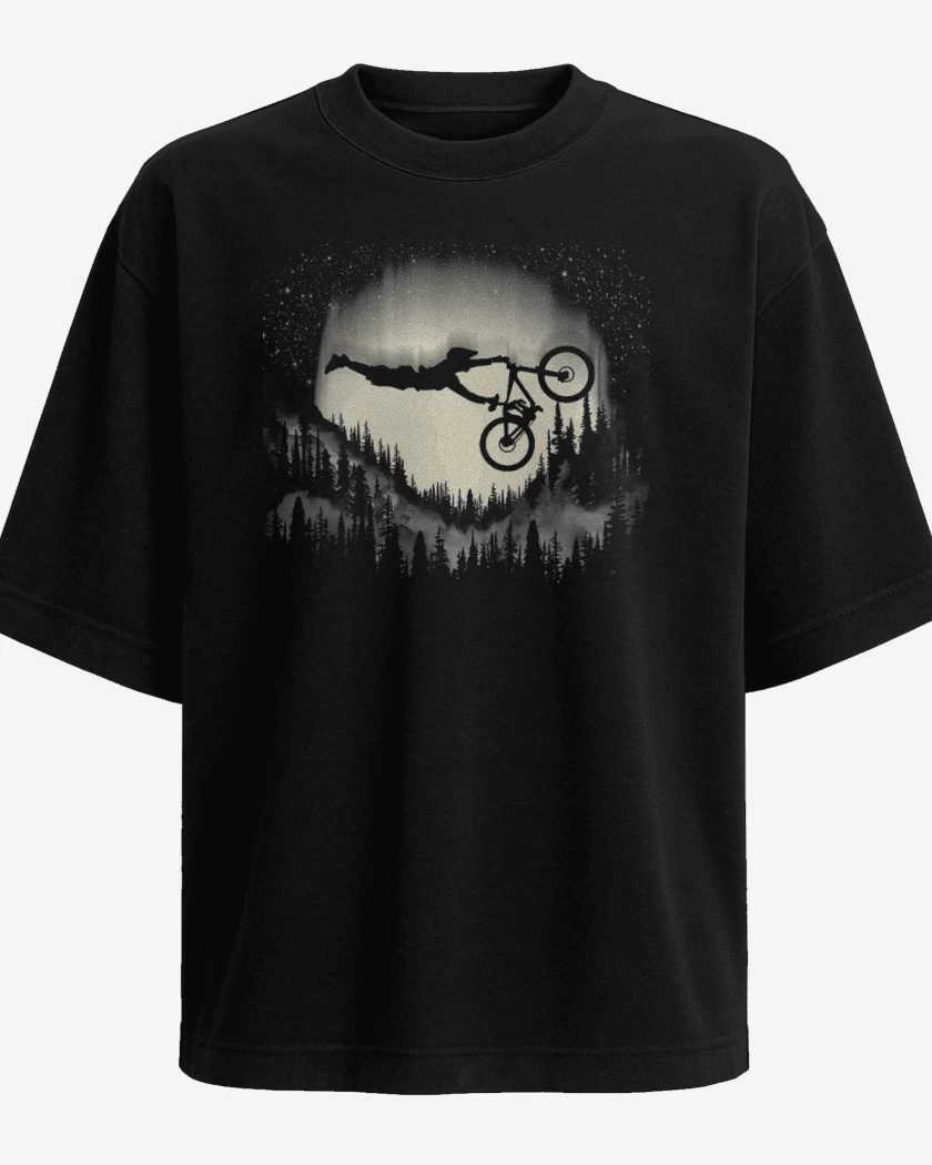 Polera Oversize Negro de BIKE SKY 