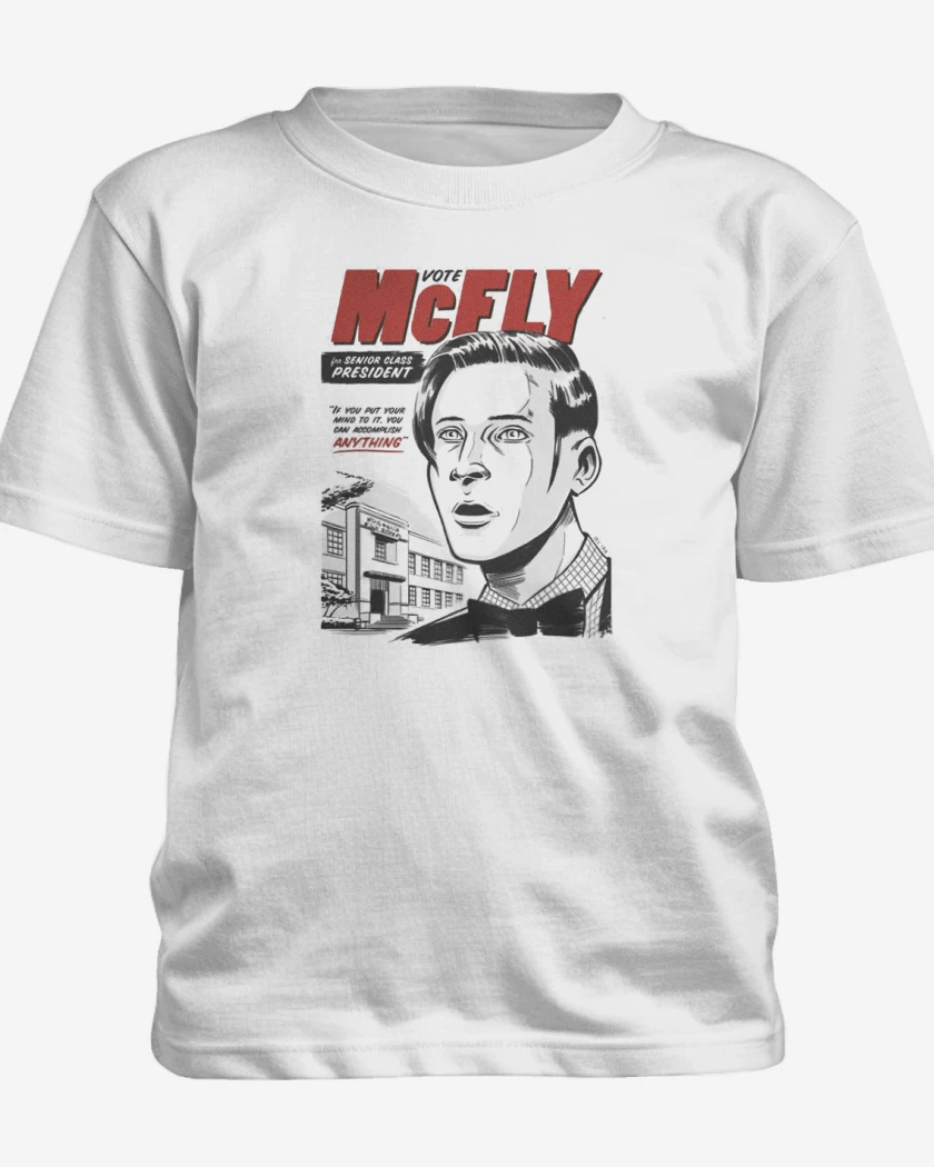 Polera de niño Blanco de Vote McFLY 