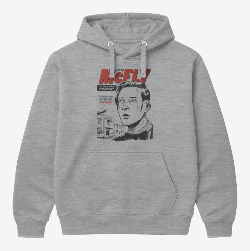 Polerón Canguro Gris Melange de Vote McFLY 