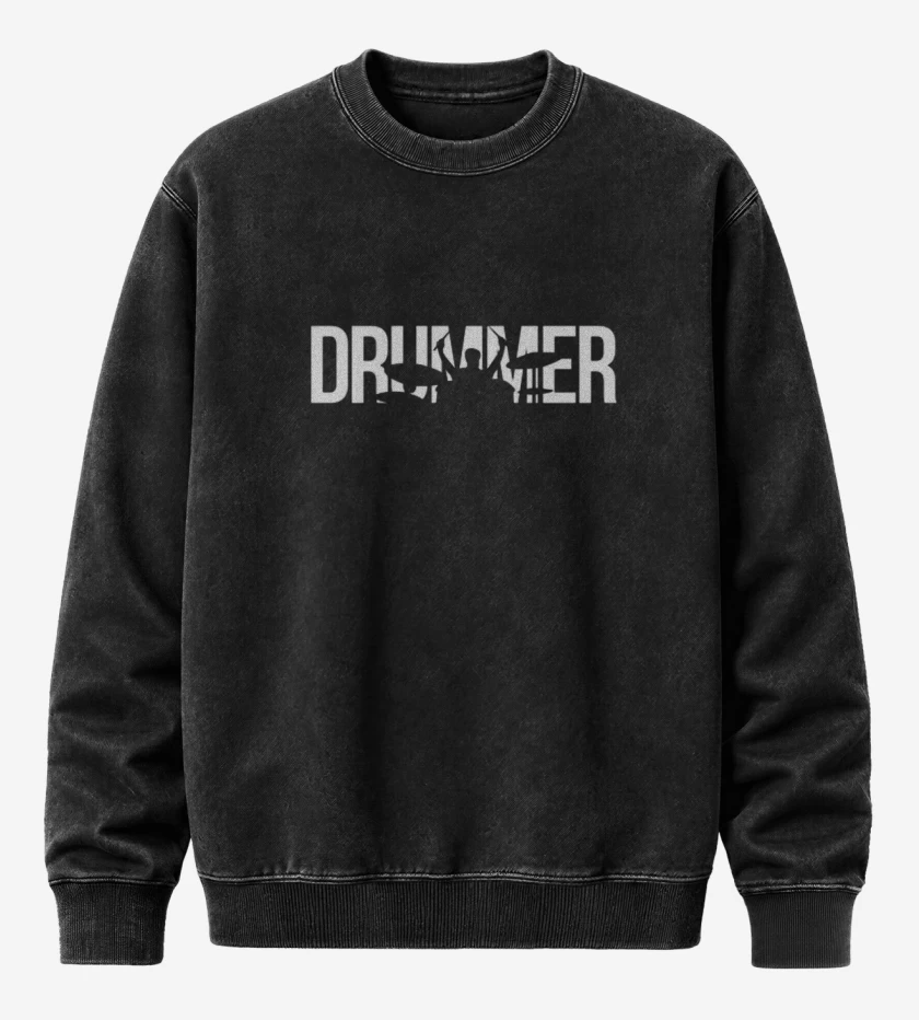 Poleron Polo Acid Wash Negro de DRUMMER 2 