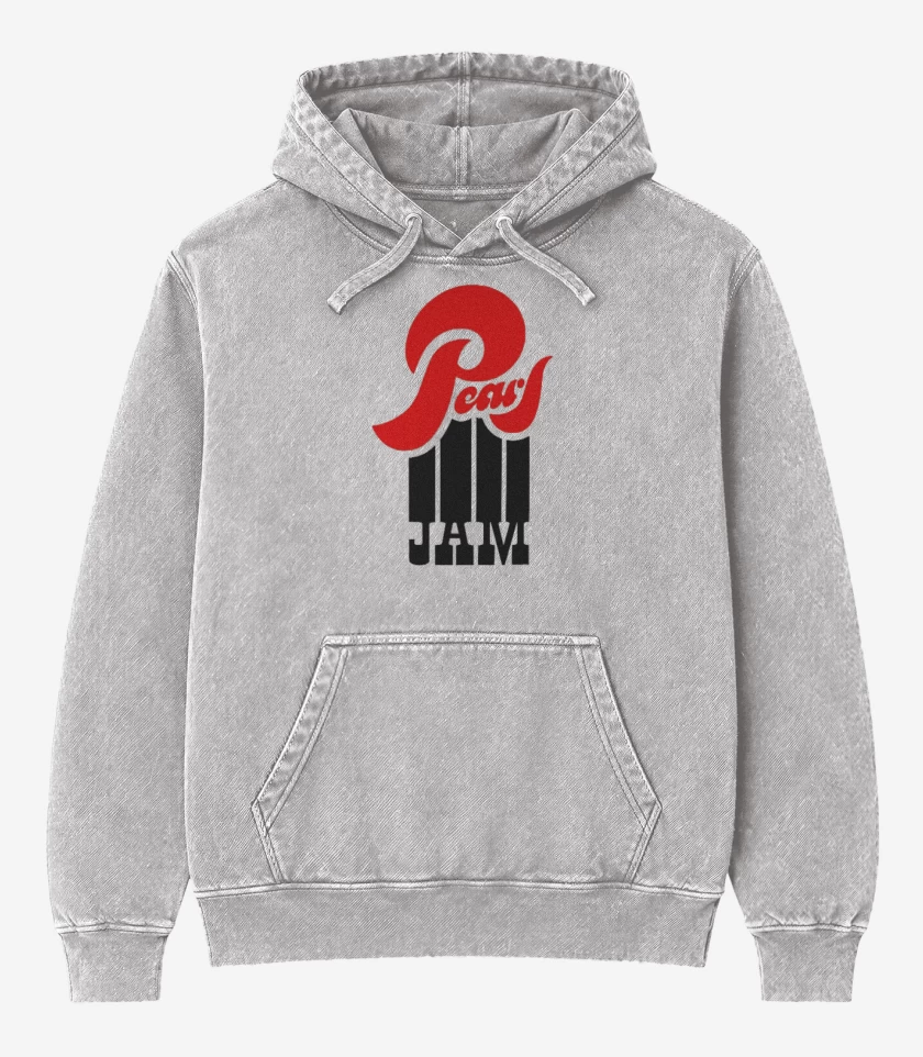 Poleron Canguro Acid Wash Gris Melange de Mermelada perla 
