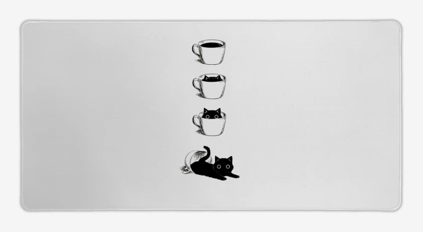 Mouse pad Gamer Coffe cat 
