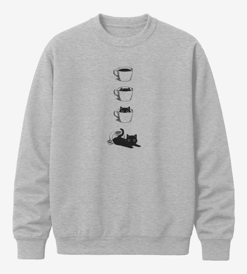 Poleron polo Coffe cat 