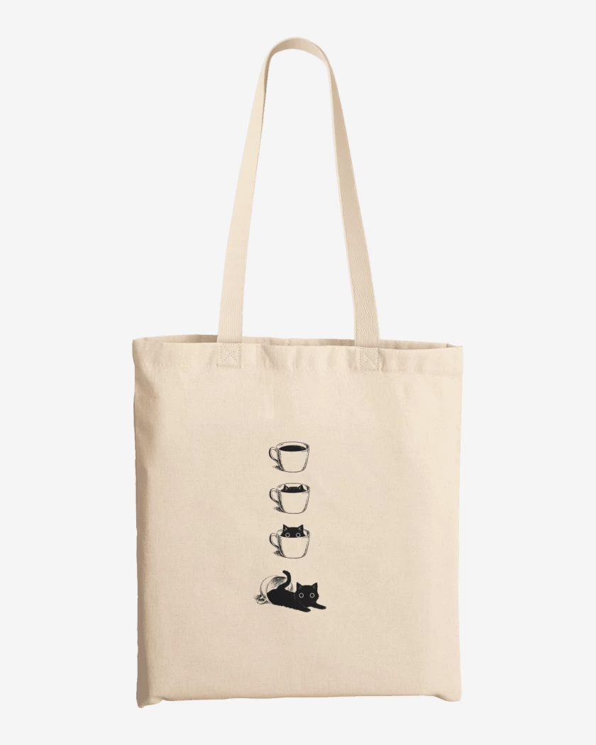 Totebag Coffe cat 