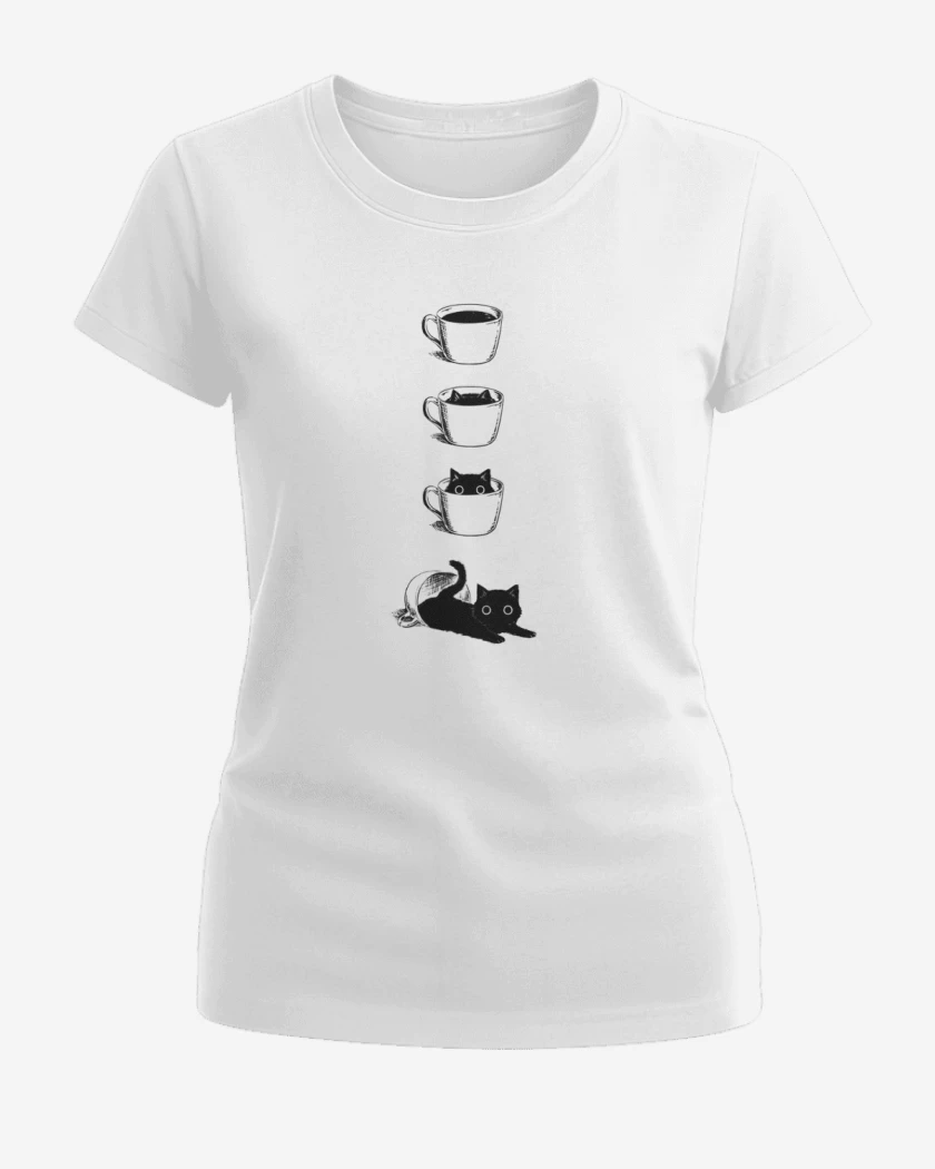 Polera de Mujer Blanco de Coffe cat 