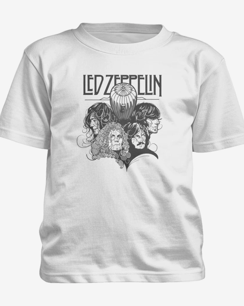 Polera de niño Blanco de Led Zeppelin 2