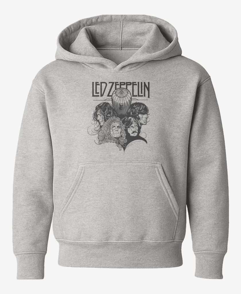 Poleron de niño Gris Melange de Led Zeppelin 2