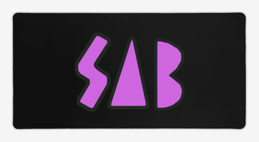 Mouse pad Gamer Negro de SAB