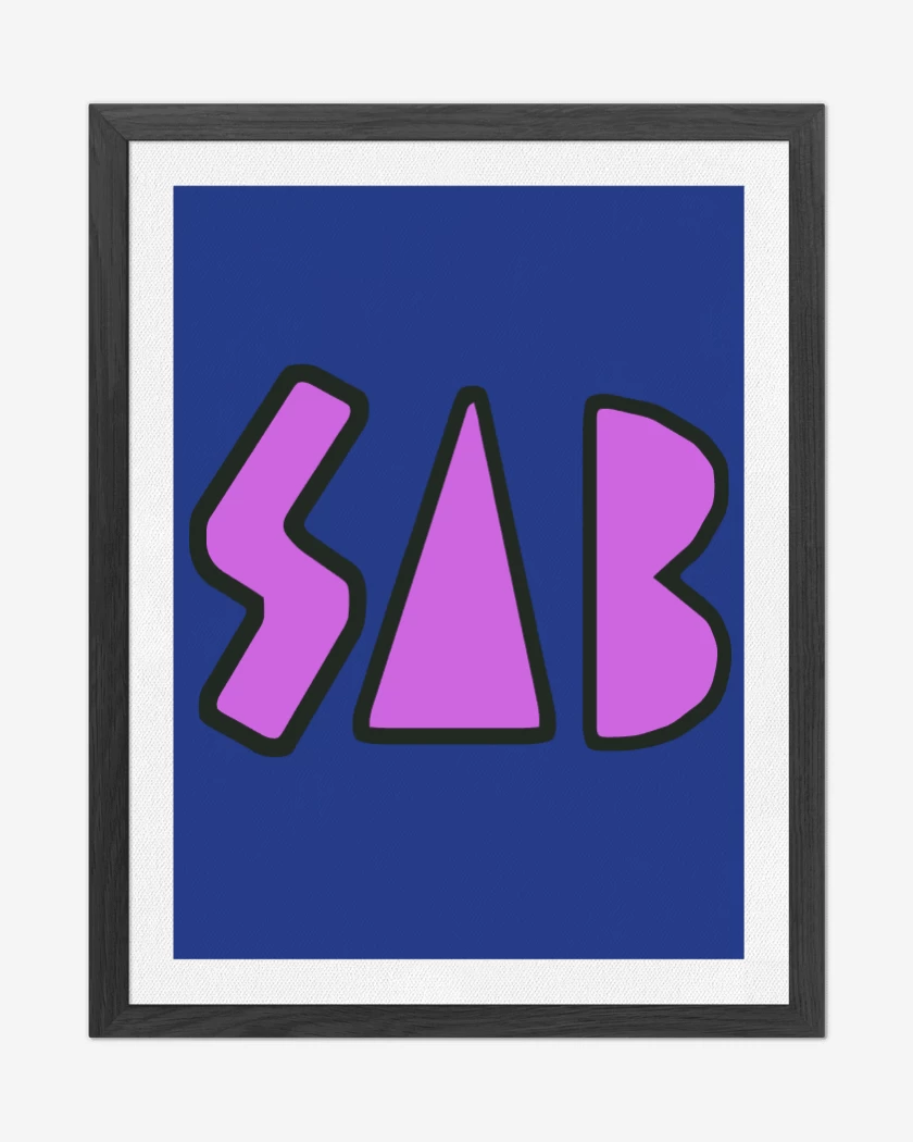 Cuadro decorativo Azul Rey de SAB