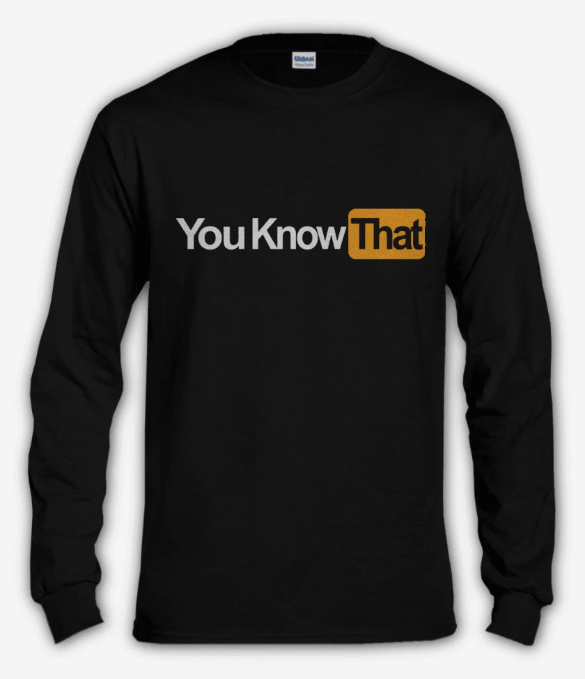 Polera manga larga Negro de You know that