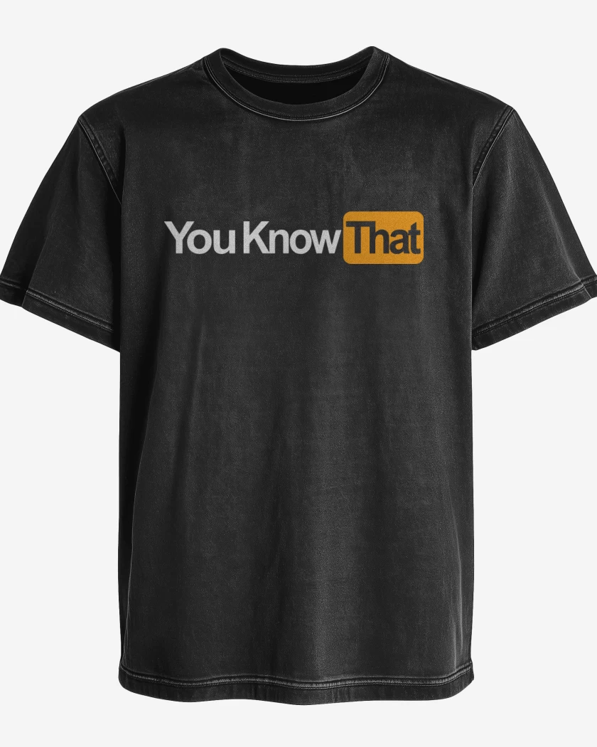 Polera desgastada Negro de You know that