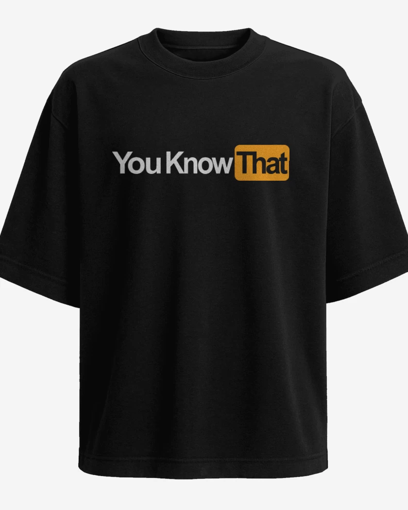 Polera Oversize Negro de You know that