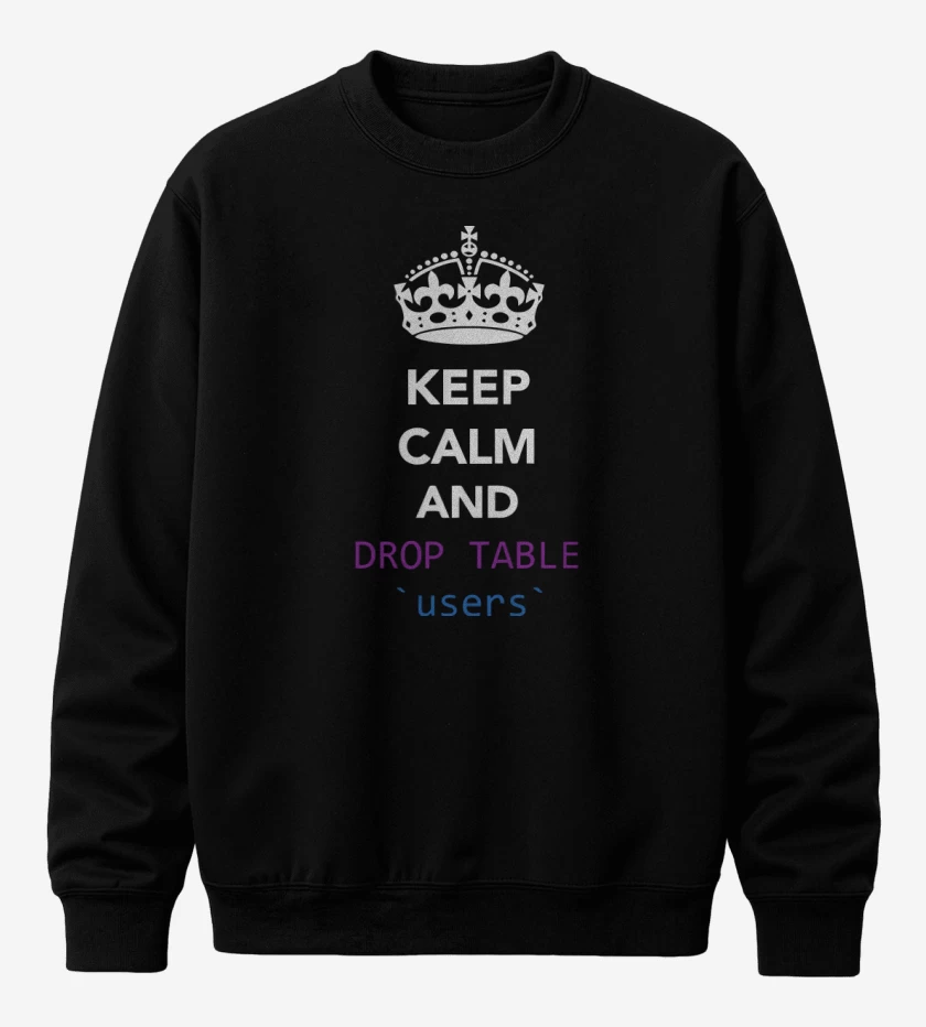 Poleron polo Keep calm and drop table users
