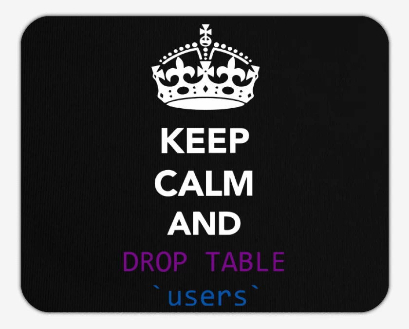 Mousepad Keep calm and drop table users
