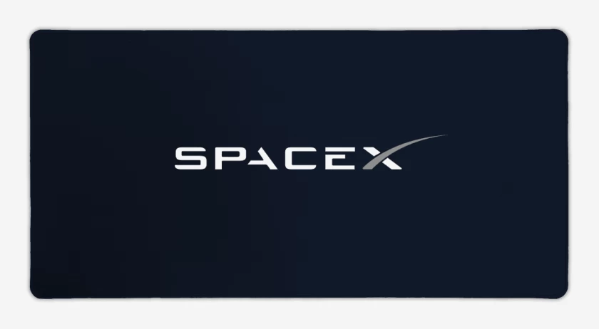 Mouse pad Gamer Azul Marino de Space X