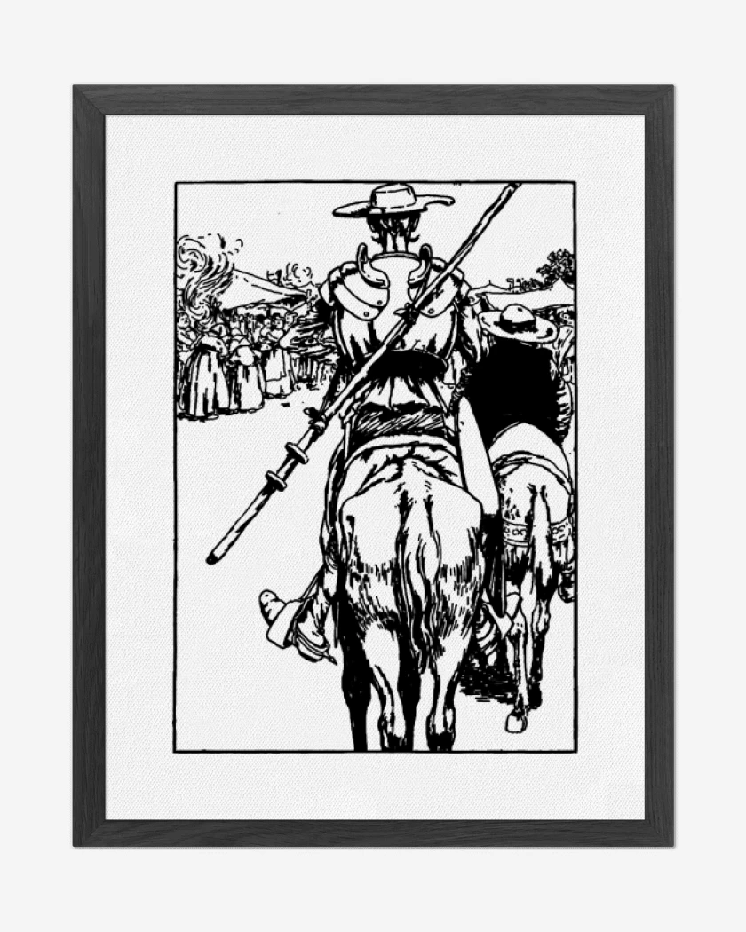 Cuadro decorativo Blanco de Don Quijote 