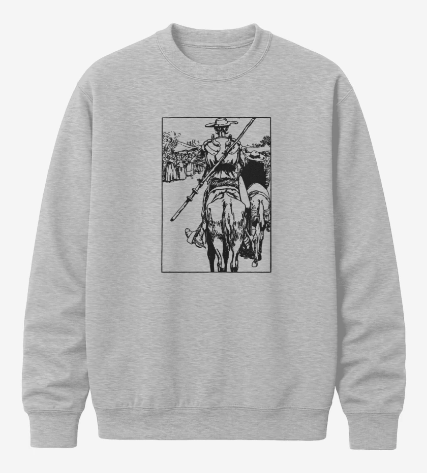 Poleron polo Gris Melange de Don Quijote 