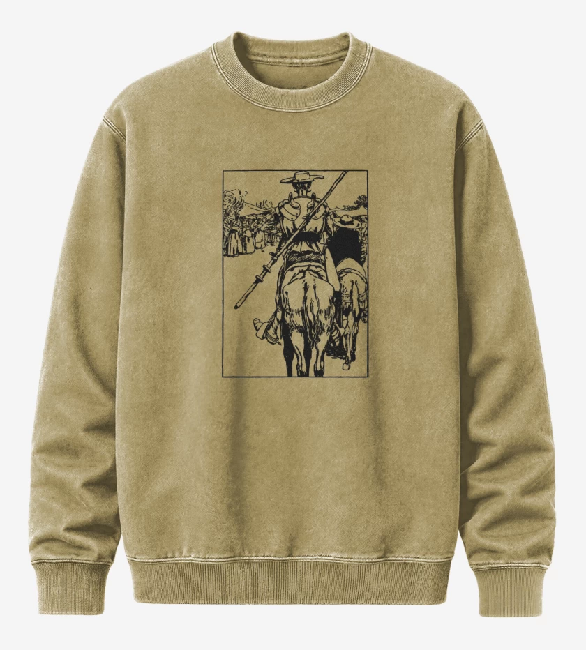 Poleron Polo Acid Wash Beige de Don Quijote 