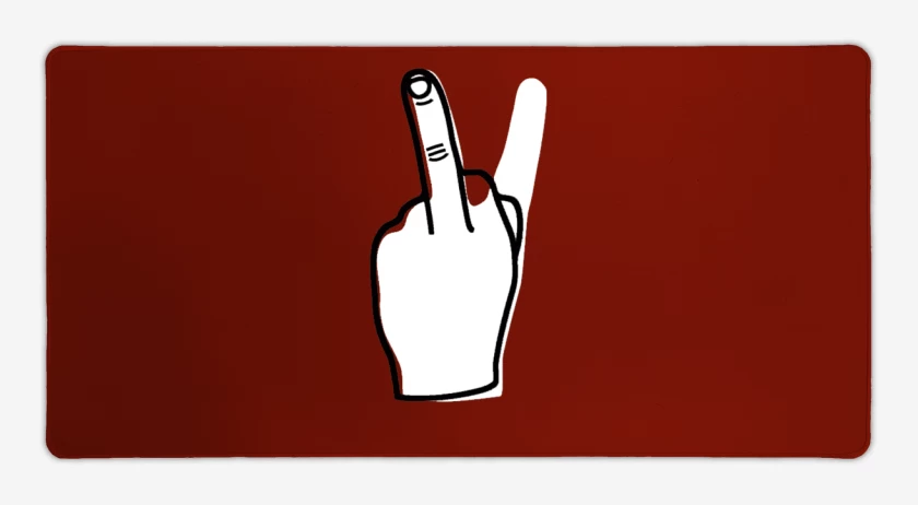 Mouse pad Gamer Amor y Fuck 