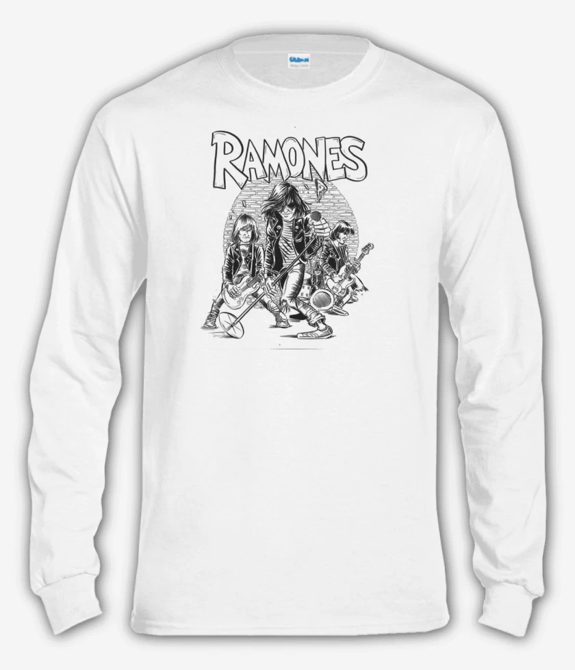 Polera manga larga Blanco de RAMONES 2 