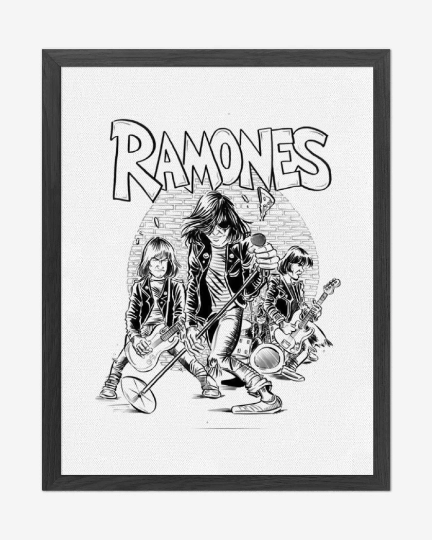 Cuadro decorativo Blanco de RAMONES 2 