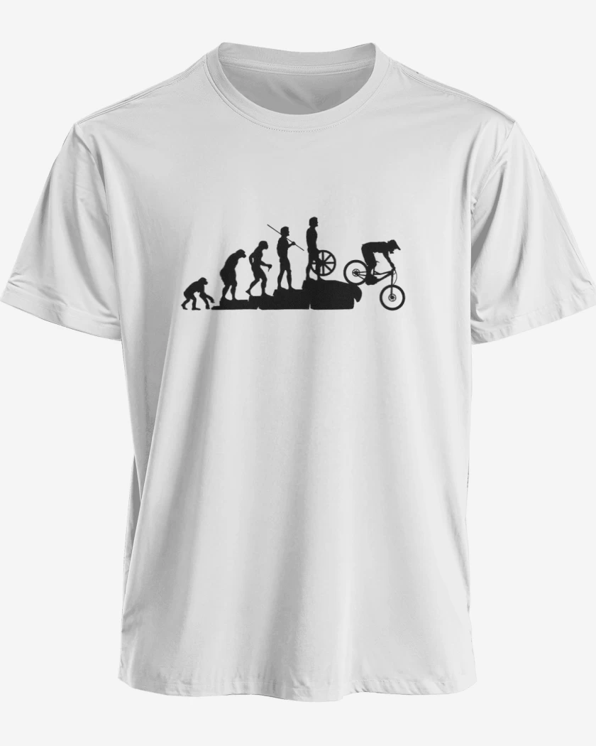 Polera premium Blanco de EVOLUTION BIKE 