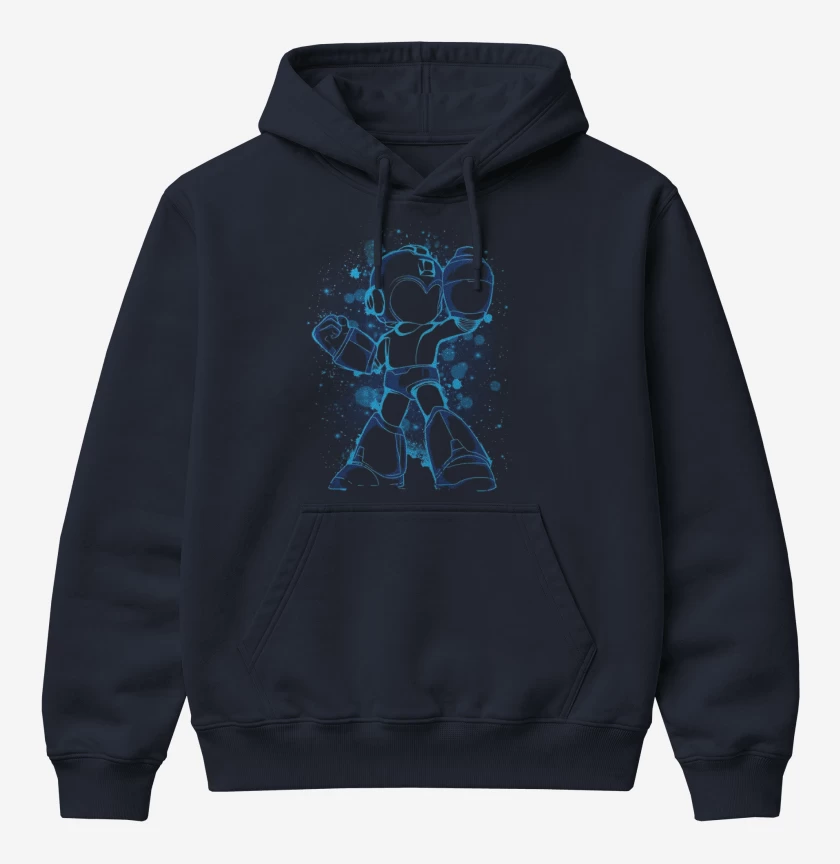 Poleron Canguro básico Azul Marino de Mega man X