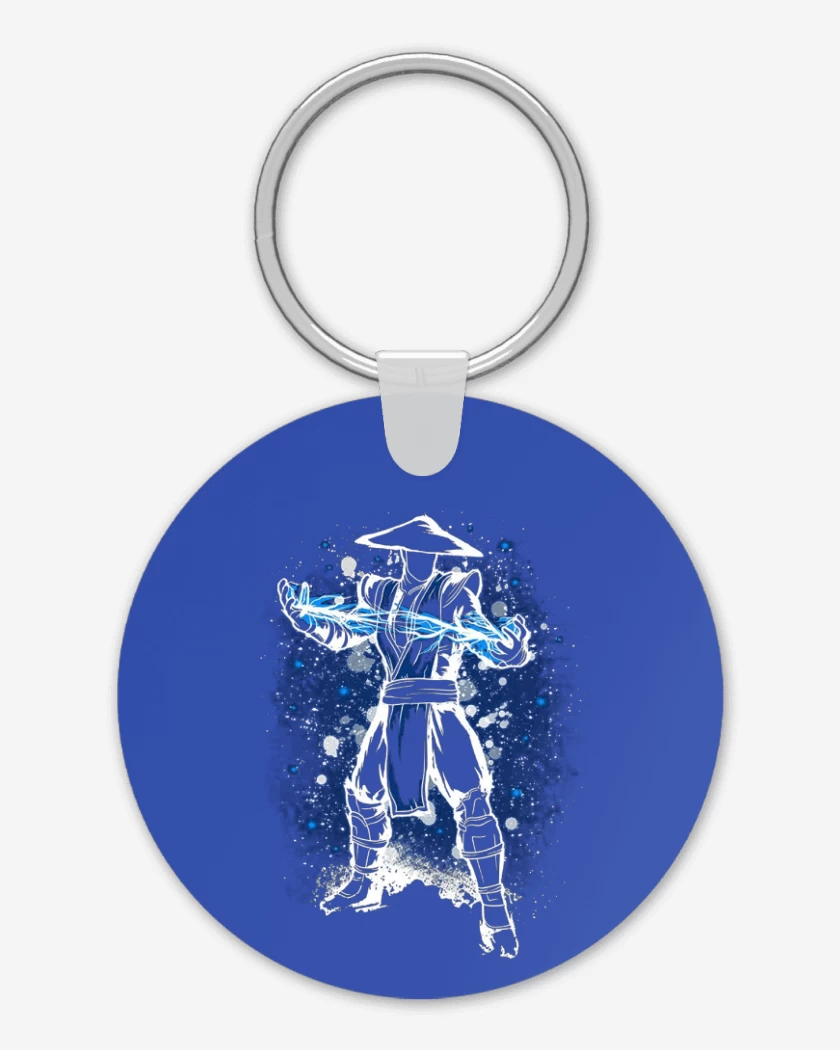 Llavero Azul Rey de Raiden Dios Trueno MortalKombat