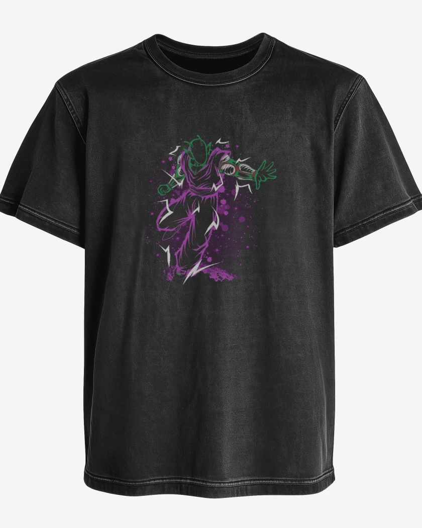 Polera desgastada Negro de Piccoro 