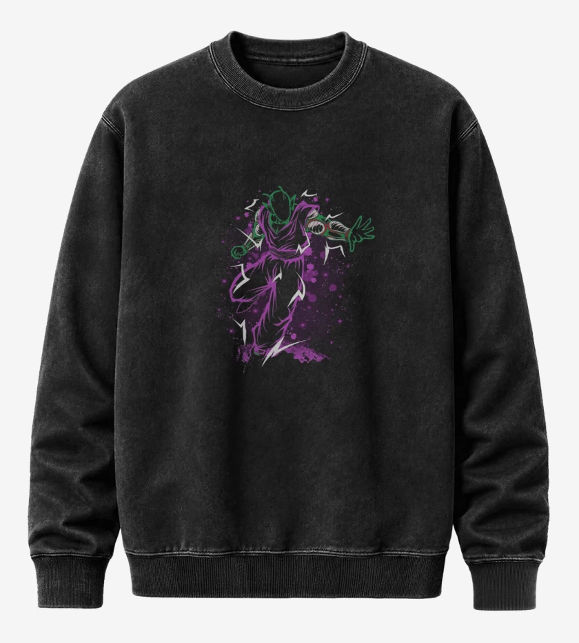 Poleron Polo Acid Wash Negro de Piccoro 