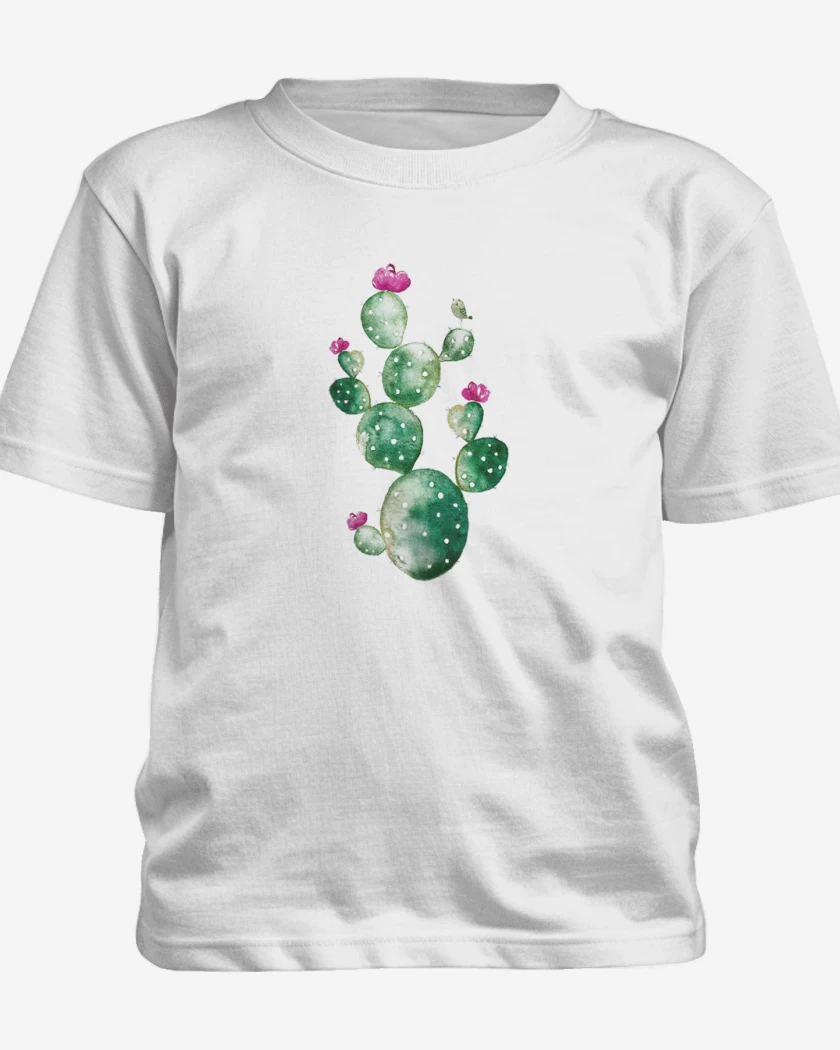 Polera de niño Blanco de Cactus