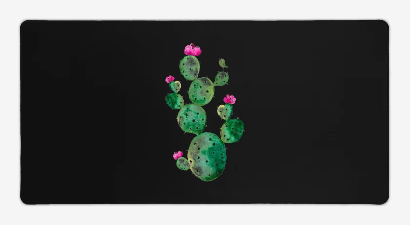 Mouse pad Gamer Negro de Cactus