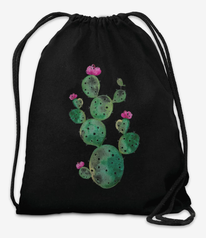 Mochila Negro de Cactus