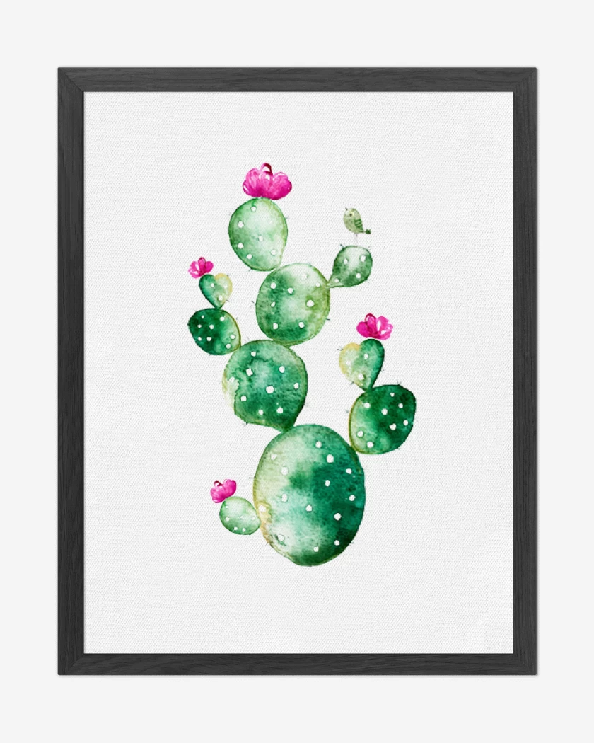 Cuadro decorativo Blanco de Cactus